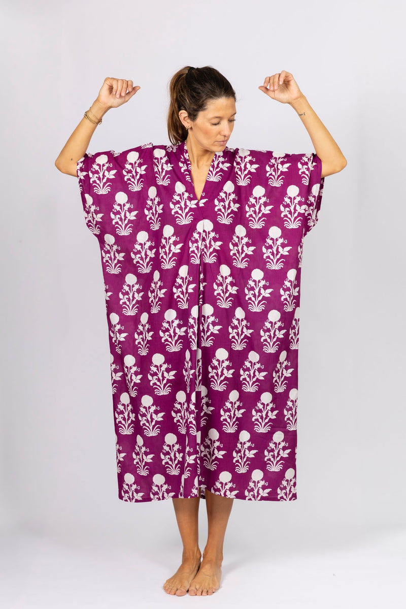 Vestido Caftán Buganvilla