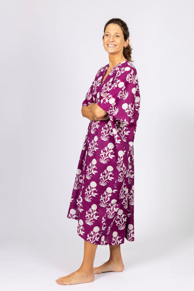 Vestido Caftán Buganvilla