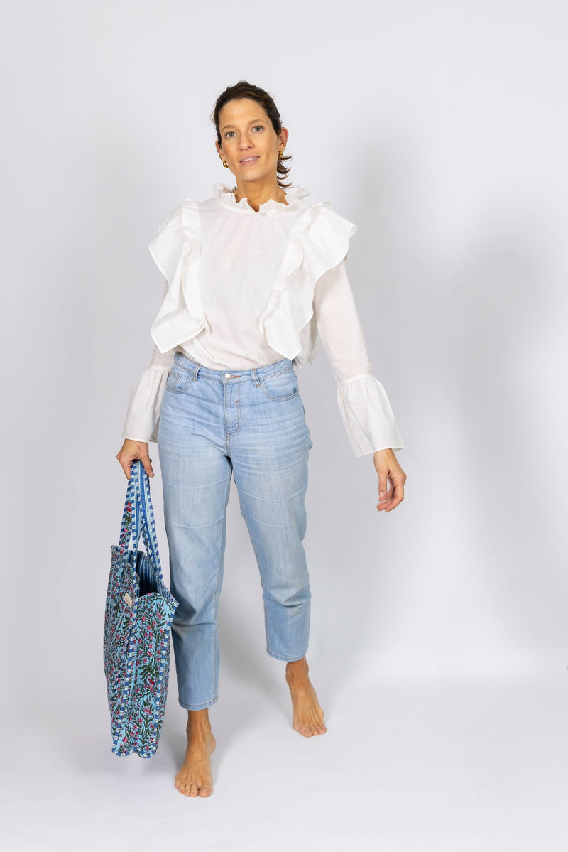 Bolso Tote Bag Celeste