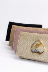 Bolso yute dorado metalizado