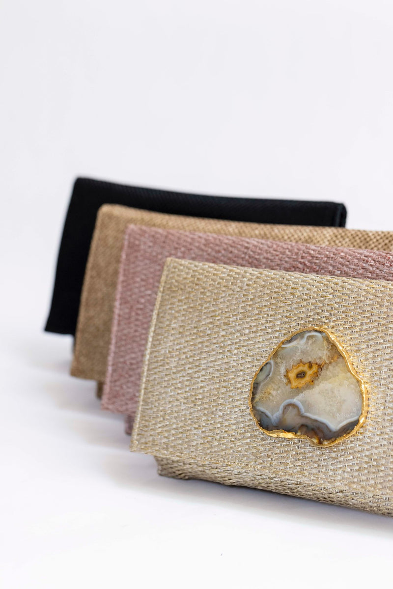 Bolso yute dorado metalizado