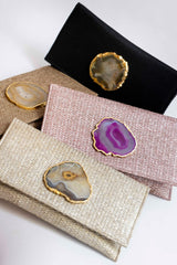 Bolso yute dorado metalizado