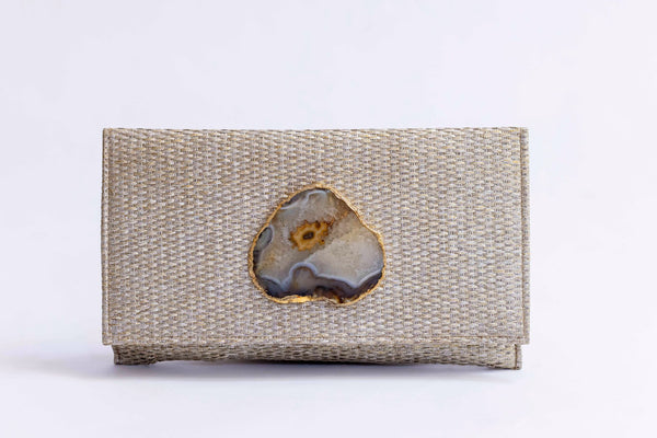Bolso yute dorado metalizado