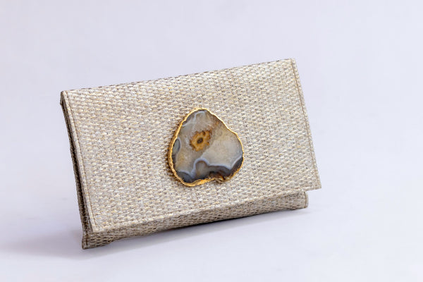 Bolso yute dorado metalizado