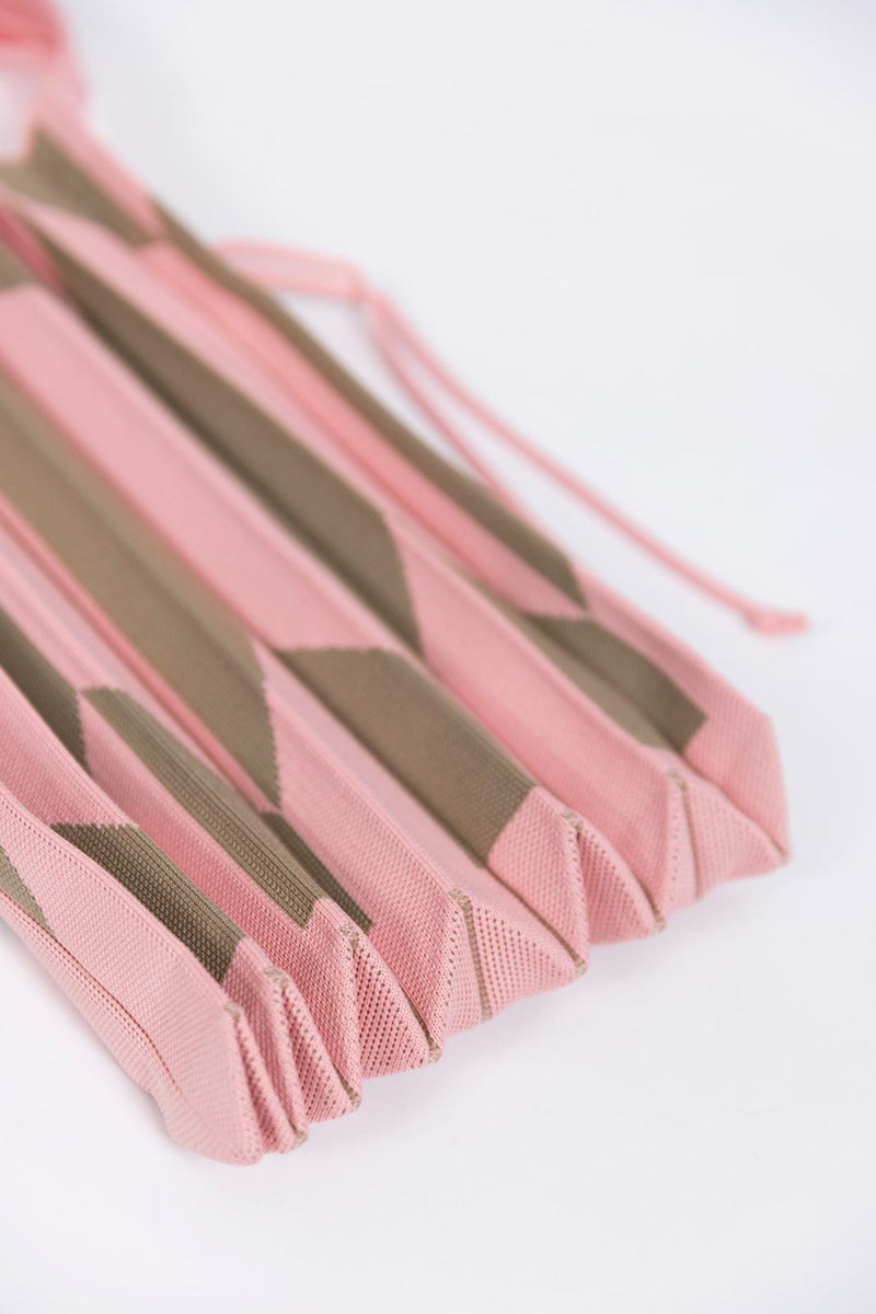 Bolso acordeón rosa