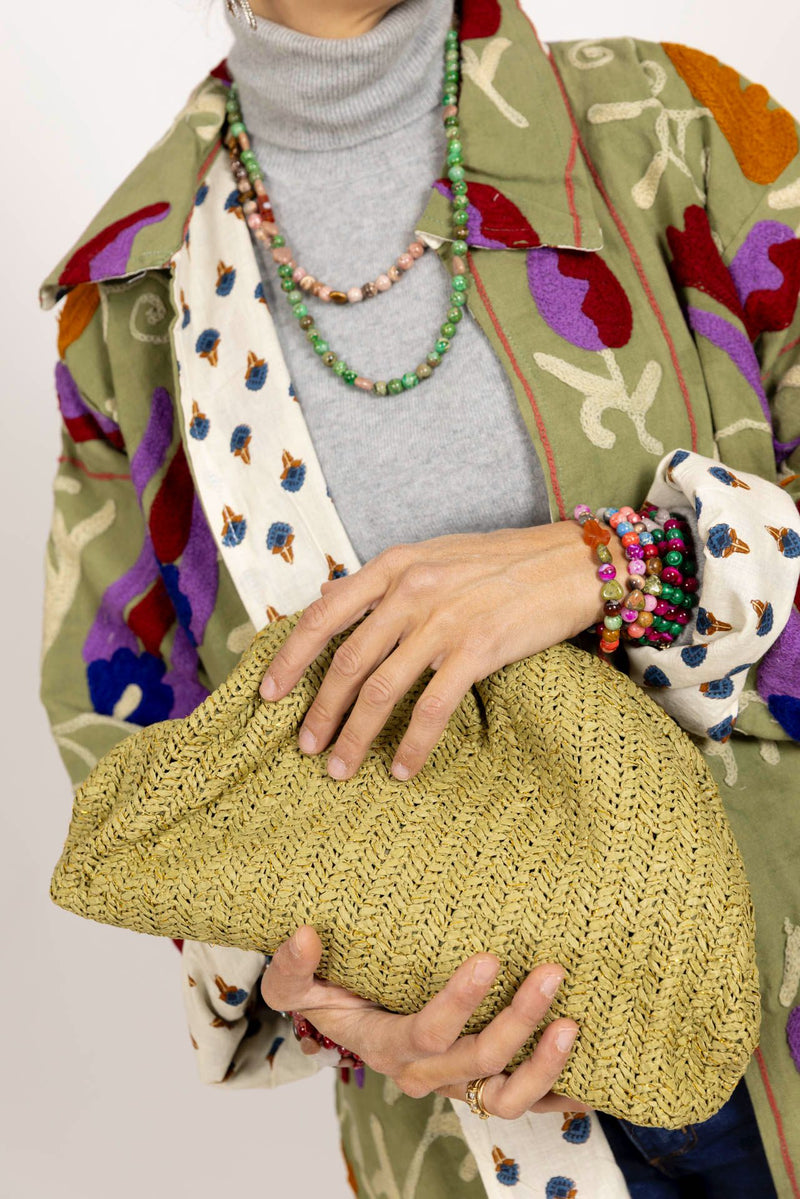 Bolso mano rafia