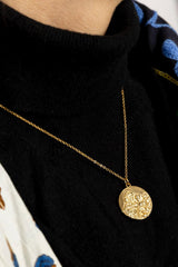 Colgante San José cadena fina oro