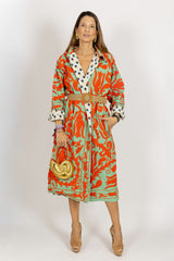 Chaqueta naranja/verde