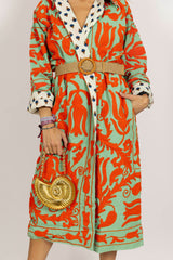 Chaqueta naranja/verde