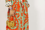Chaqueta naranja/verde