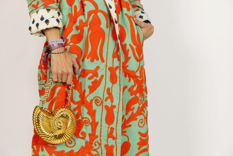 Chaqueta naranja/verde