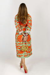 Chaqueta naranja/verde