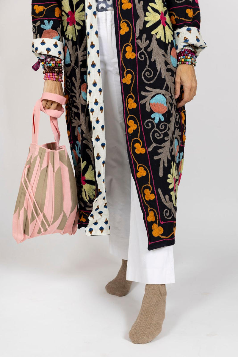 Bolso acordeón rosa