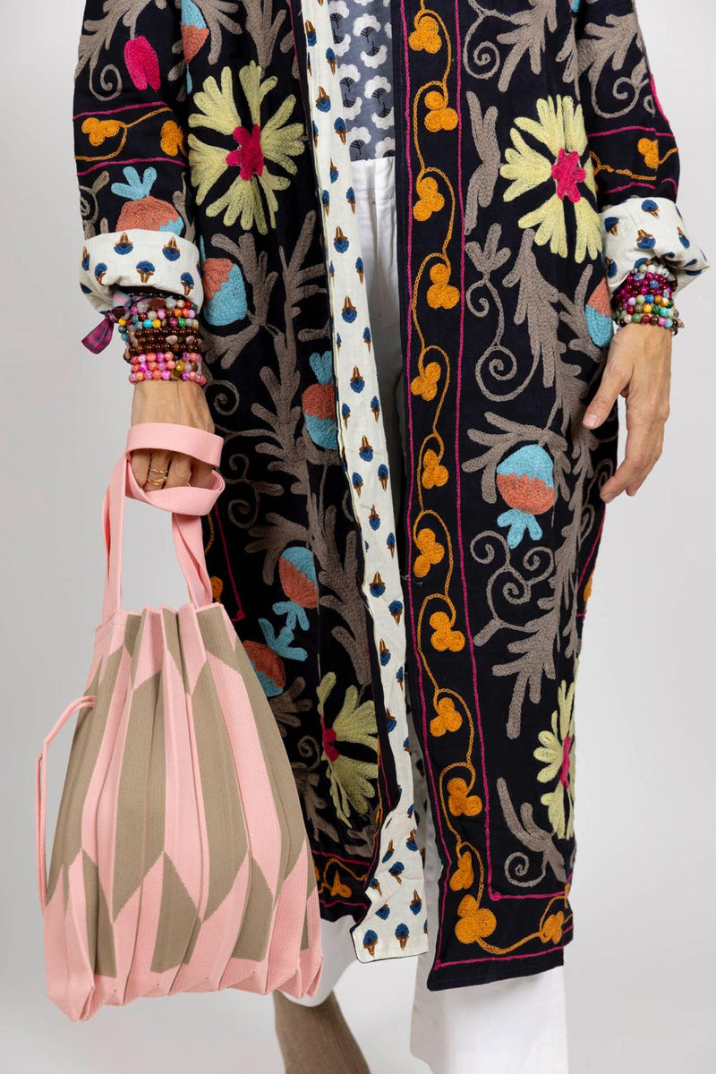 Bolso acordeón rosa