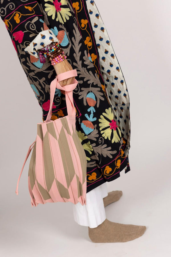 Bolso acordeón rosa