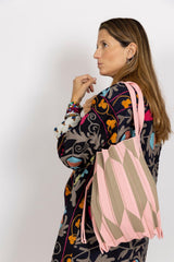 Bolso acordeón rosa