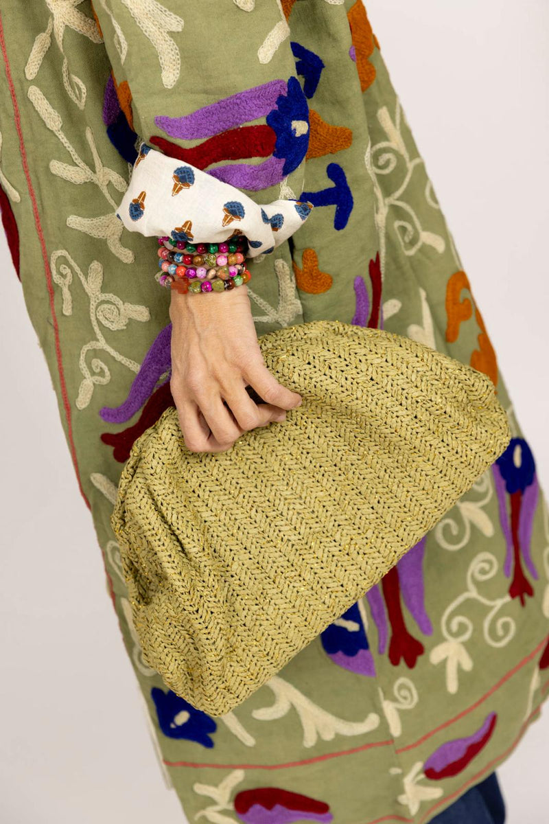 Bolso mano rafia