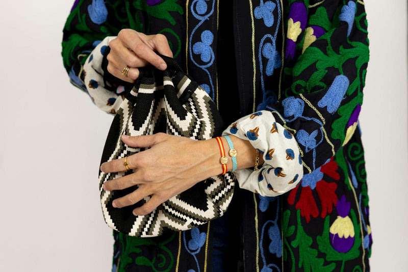 Bolso étnico negro