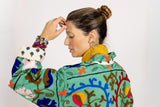 Chaqueta verde agua