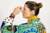 Chaqueta verde agua