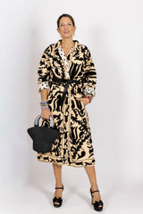 Chaqueta beige/negro
