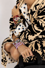 Chaqueta beige/negro
