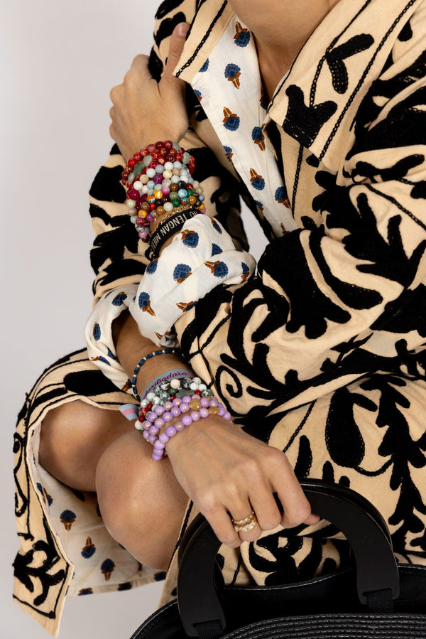 Chaqueta beige/negro