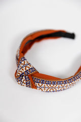 Diadema nudo teja
