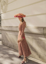 Bolso yute joya rojo