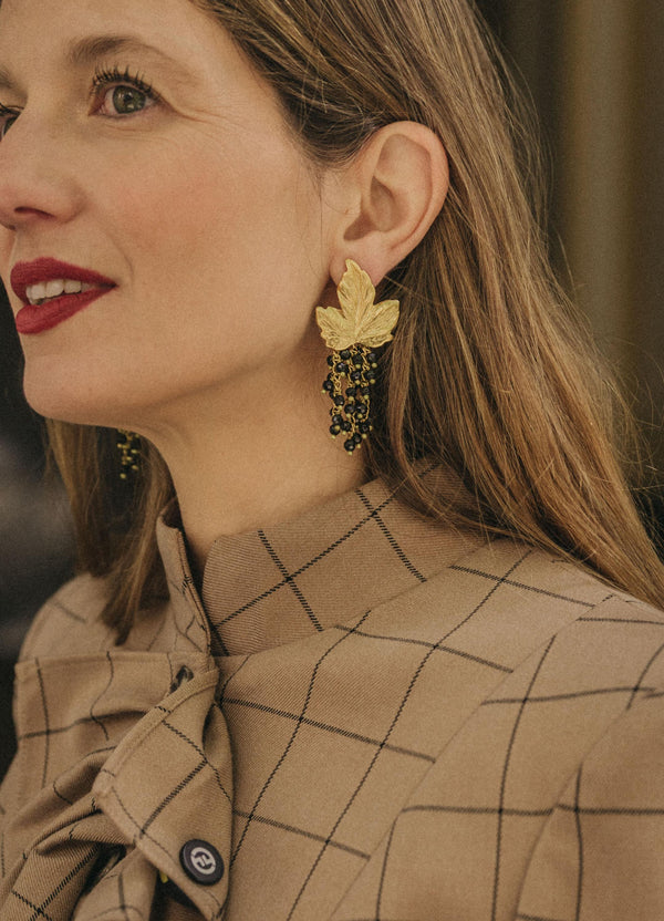 PENDIENTES PARRA NEGRO