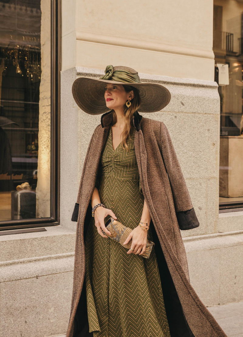 Bolso yute joya azul