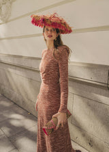 Bolso yute joya rojo