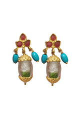 Pendientes paz turquesa