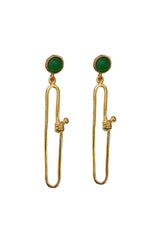 Pendientes nudo verde
