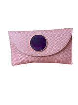 Bolso yute mini rosa piedra fucsia