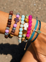 Pulsera tela cactus