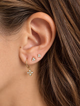 Pendientes cuatro circonitas mini