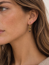 Aros bolitas negras