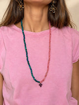 Collar / pulsera piedras cruz