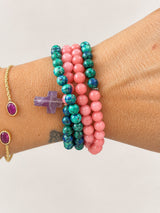 Collar / pulsera piedras cruz