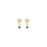 Pendientes Boliflor Verde