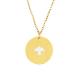 Colgante Moneda Espíritu Santo Blanco