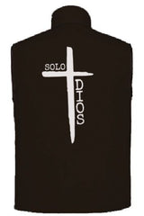 Chaleco con interior polar Solo Dios Anawim Negro