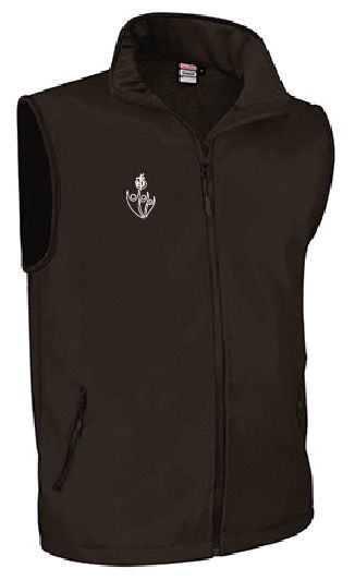 Chaleco con interior polar Solo Dios Anawim Negro
