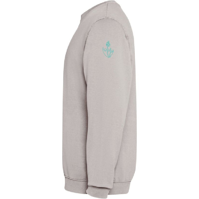 Sudadera Anawim Lost Found Loved Gris