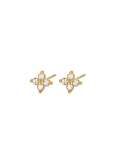 Pendientes cuatro circonitas mini