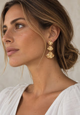 Pendientes tres abanicos