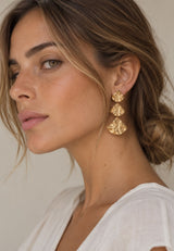Pendientes tres abanicos