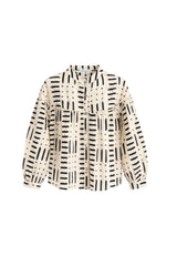 Camisa beige /negra