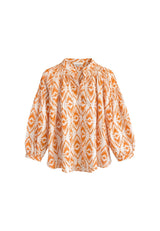 Camisa estampada mostaza